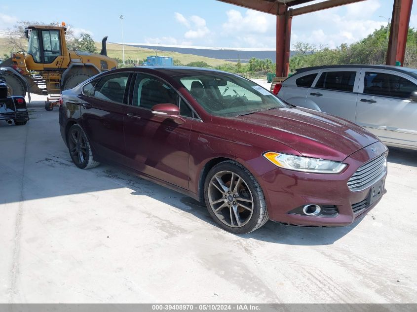 2013 Ford Fusion Titanium VIN: 3FA6P0D96DR130021 Lot: 39408970