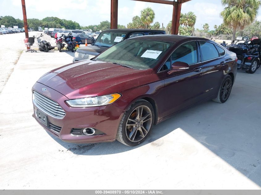 2013 Ford Fusion Titanium VIN: 3FA6P0D96DR130021 Lot: 39408970