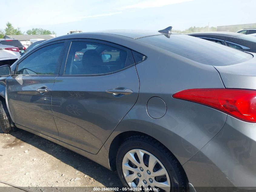 2013 Hyundai Elantra Gls VIN: 5NPDH4AEXDH212943 Lot: 39409002