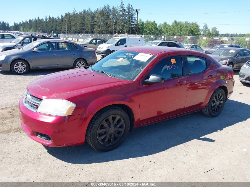 2014 Dodge Avenger Se VIN: 1C3CDZAB7EN215430 Lot: 39409016