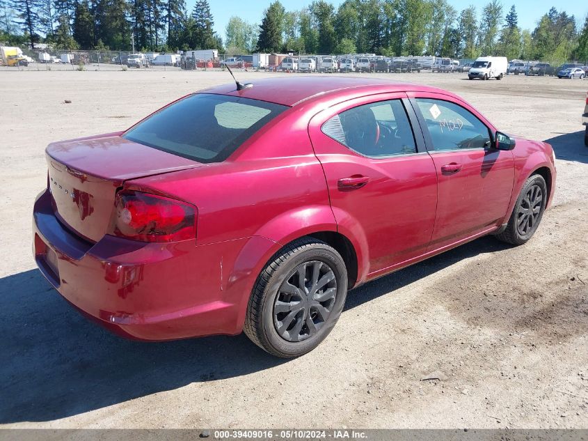 2014 Dodge Avenger Se VIN: 1C3CDZAB7EN215430 Lot: 39409016