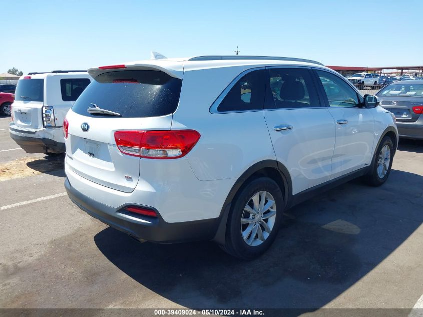 2016 Kia Sorento 2.4L Lx VIN: 5XYPGDA39GG022612 Lot: 39409024