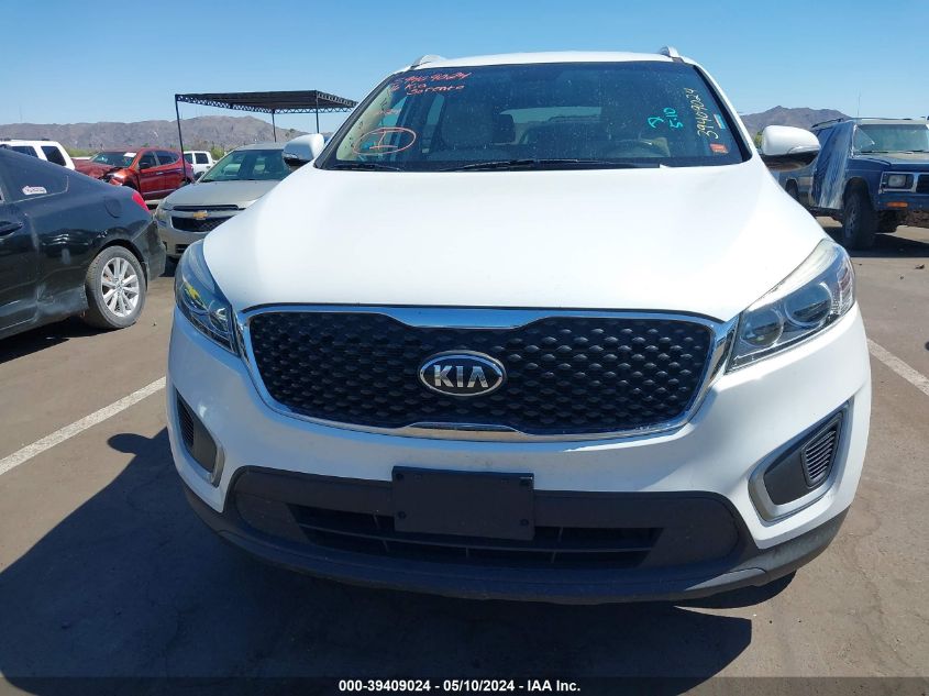 2016 Kia Sorento 2.4L Lx VIN: 5XYPGDA39GG022612 Lot: 39409024