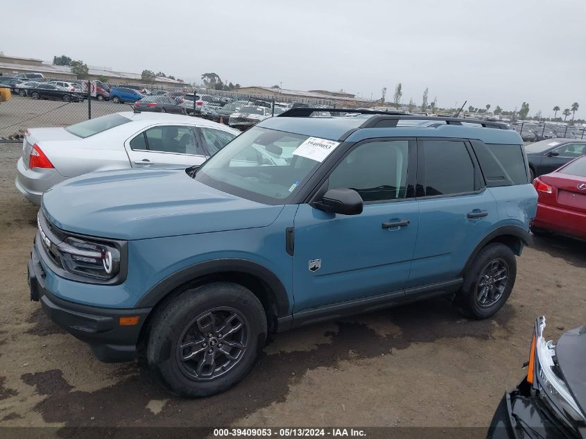 2022 Ford Bronco Sport Big Bend VIN: 3FMCR9B66NRD22377 Lot: 39409053