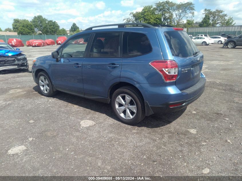 2015 Subaru Forester 2.5I Premium VIN: JF2SJAFC8FH531021 Lot: 39409055