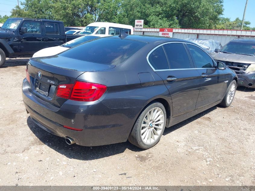 2013 BMW 535I VIN: WBAFR7C5XDC822161 Lot: 39409123