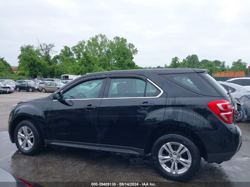 2016 Chevrolet Equinox Ls VIN: 2GNFLEEK2G6303623 Lot: 39409138