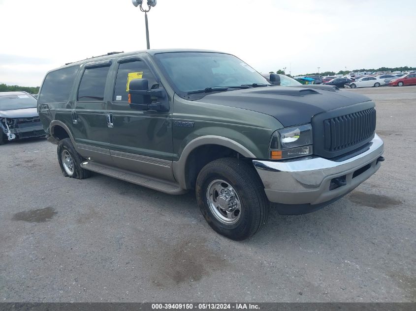 2000 Ford Excursion Limited VIN: 1FMNU42S9YEA38465 Lot: 39409150