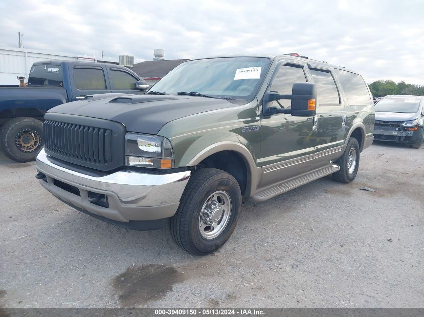 2000 Ford Excursion Limited VIN: 1FMNU42S9YEA38465 Lot: 39409150