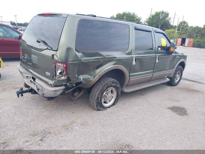 2000 Ford Excursion Limited VIN: 1FMNU42S9YEA38465 Lot: 39409150