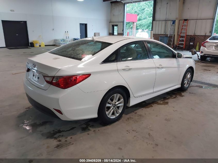 2014 Hyundai Sonata Gls VIN: 5NPEB4AC6EH935176 Lot: 39409209