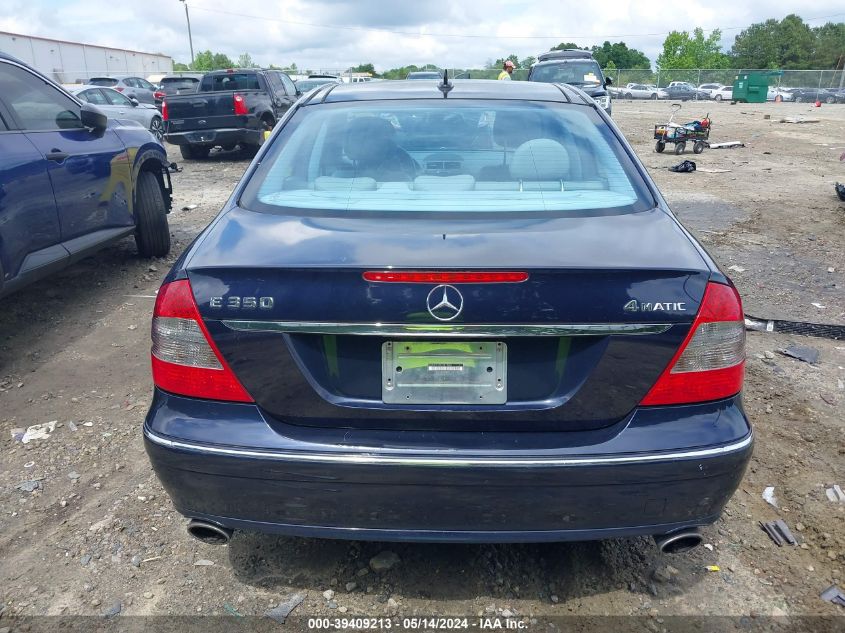 2007 Mercedes-Benz E 350 4Matic VIN: WDBUF87X07X218036 Lot: 39409213