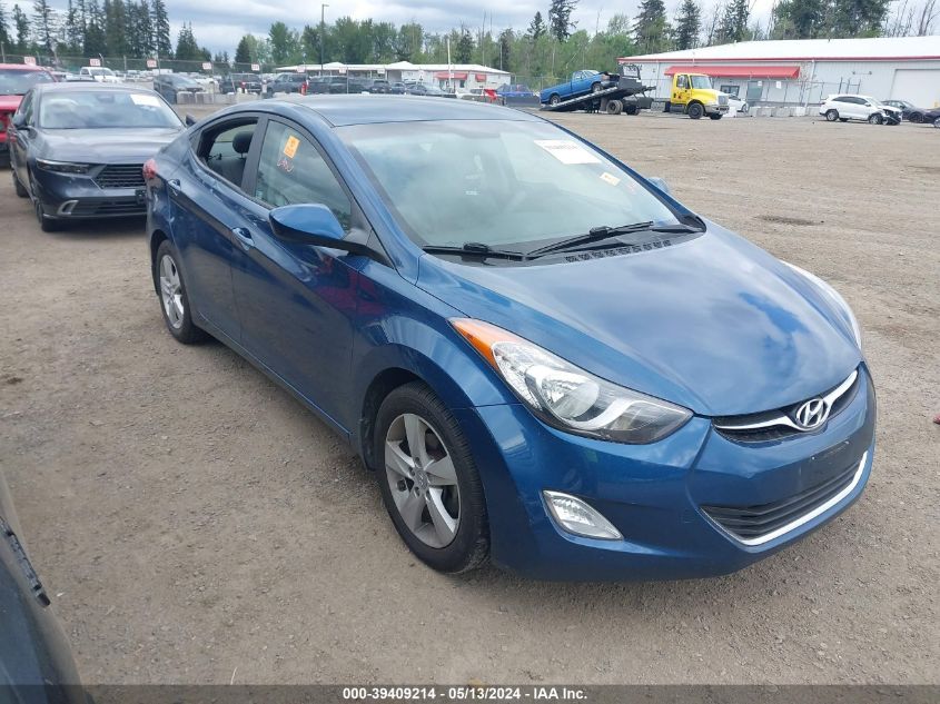 2013 Hyundai Elantra Gls VIN: KMHDH4AEXDU951571 Lot: 39409214