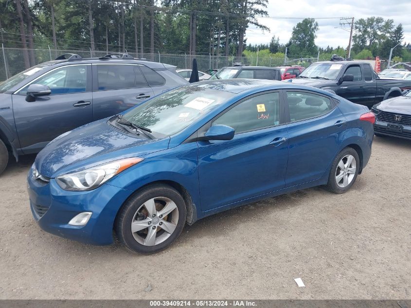 2013 Hyundai Elantra Gls VIN: KMHDH4AEXDU951571 Lot: 39409214