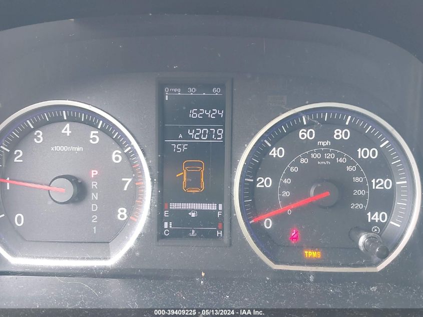 2008 Honda Cr-V Ex-L VIN: JHLRE48748C023621 Lot: 39409225