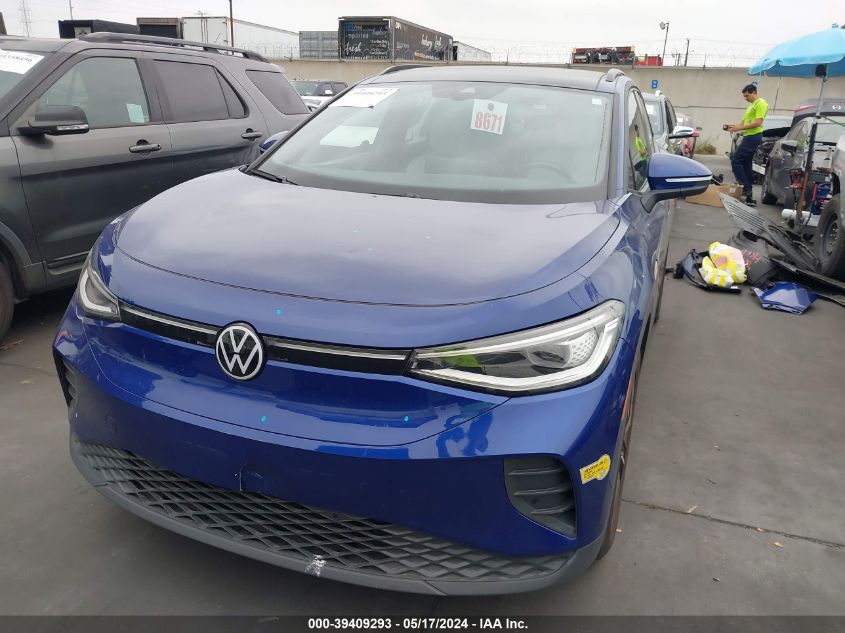 2022 Volkswagen Id.4 Pro S VIN: WVGTMPE22NP045486 Lot: 39409293