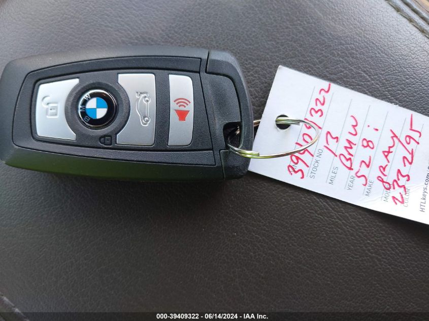 2013 BMW 528I VIN: WBAXG5C5XDD233295 Lot: 39409322