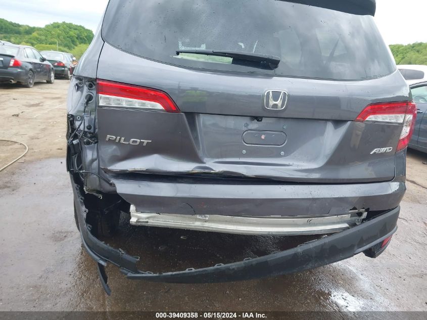 2022 Honda Pilot Awd Ex-L VIN: 5FNYF6H50NB021024 Lot: 39409358