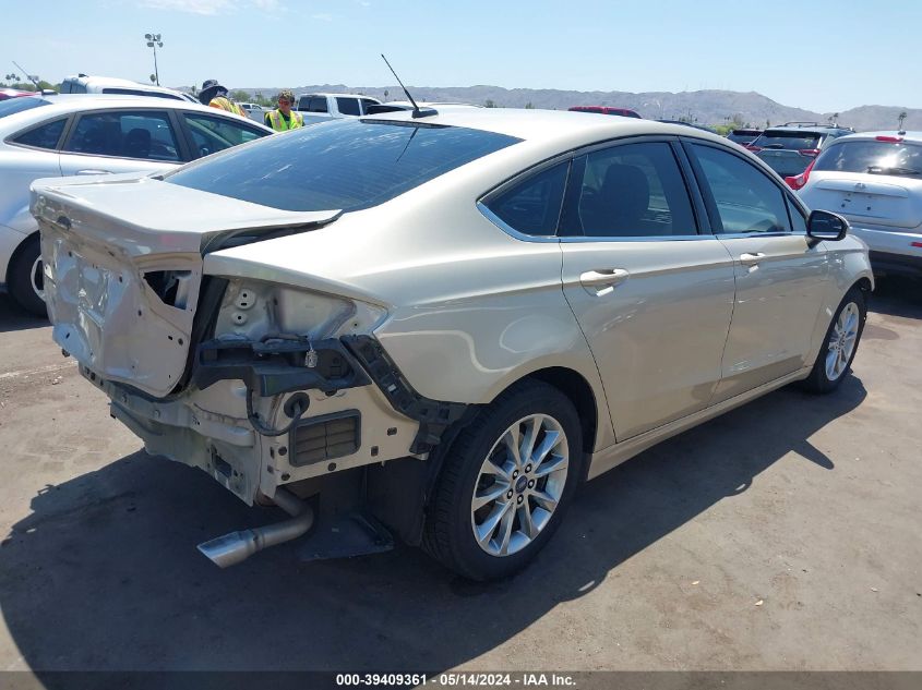 2017 FORD FUSION SE - 3FA6P0H72HR408217