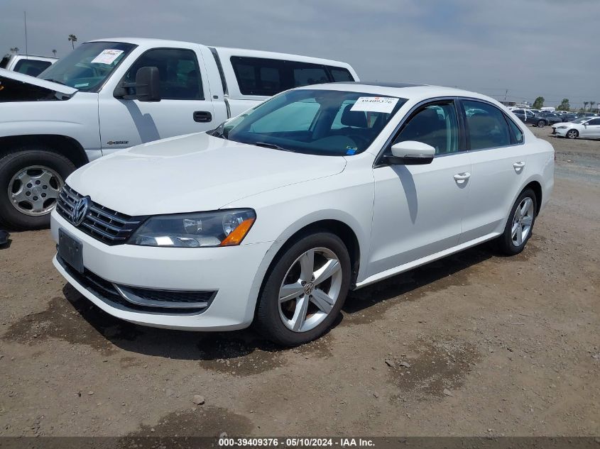 2013 Volkswagen Passat 2.0L Tdi Se VIN: 1VWBN7A31DC087517 Lot: 39409376