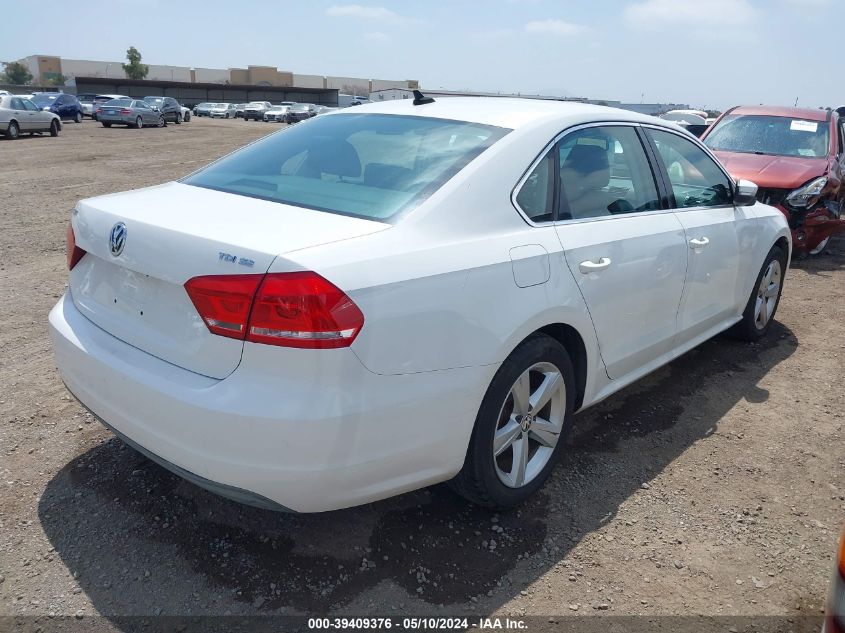 2013 Volkswagen Passat 2.0L Tdi Se VIN: 1VWBN7A31DC087517 Lot: 39409376