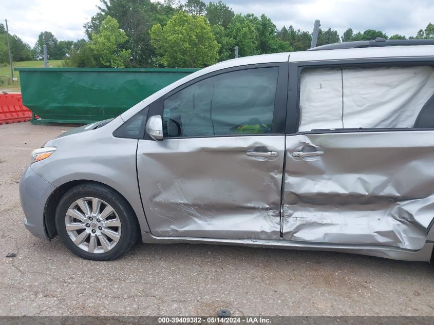 2015 Toyota Sienna Limited Premium 7 Passenger VIN: 5TDYK3DC2FS659870 Lot: 39409382