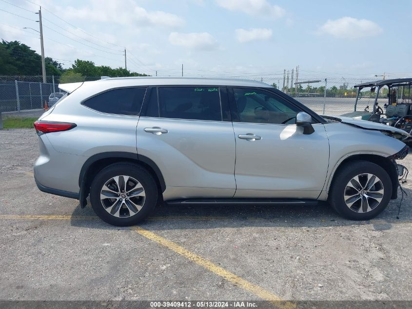 2021 Toyota Highlander Xle VIN: 5TDGZRAH6MS535575 Lot: 39409412