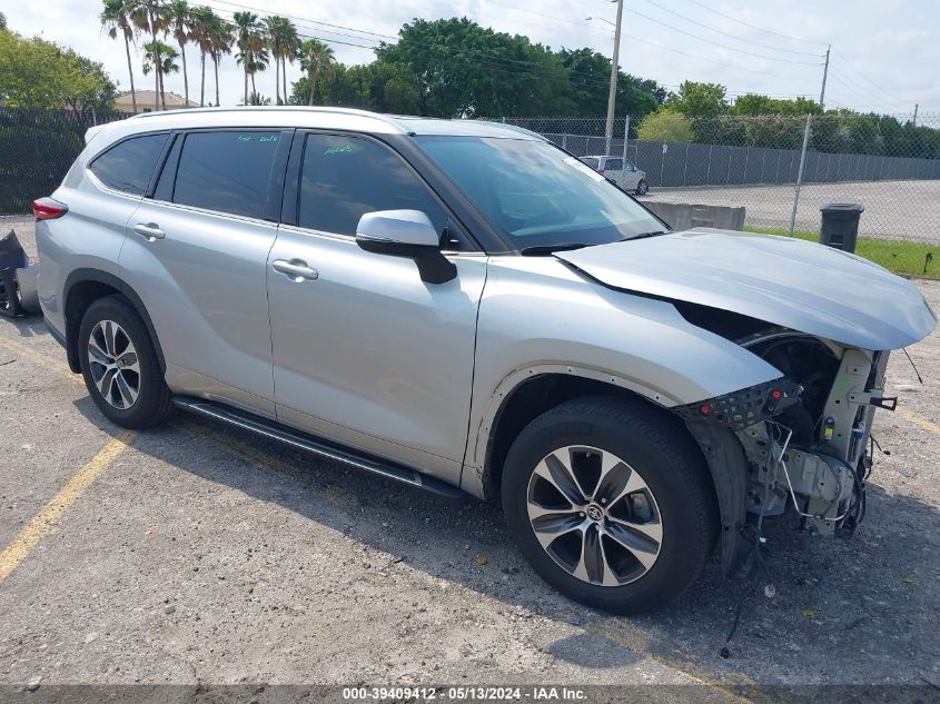 2021 Toyota Highlander Xle VIN: 5TDGZRAH6MS535575 Lot: 39409412