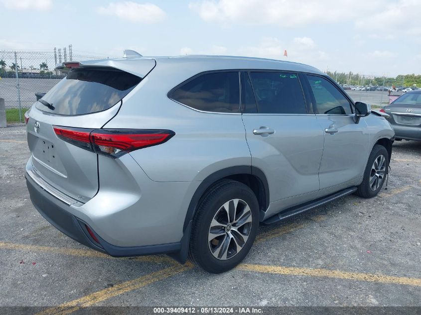 2021 Toyota Highlander Xle VIN: 5TDGZRAH6MS535575 Lot: 39409412