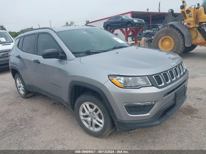 2017 Jeep New Compass Sport 4X4 VIN: 3C4NJDAB8HT647383 Lot: 39409421