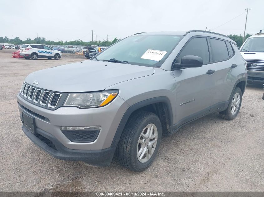 2017 Jeep New Compass Sport 4X4 VIN: 3C4NJDAB8HT647383 Lot: 39409421