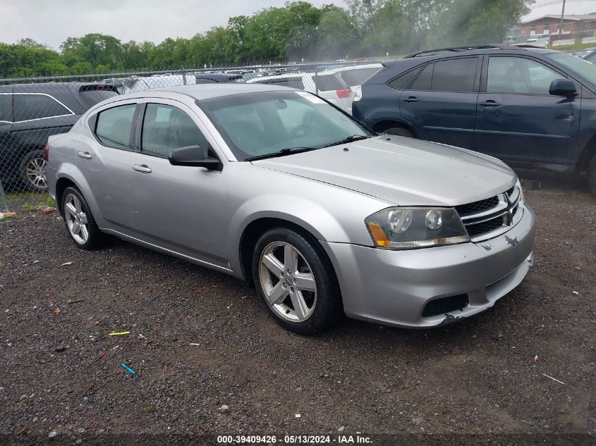 2013 Dodge Avenger Se VIN: 1C3CDZAB6DN681218 Lot: 39409426