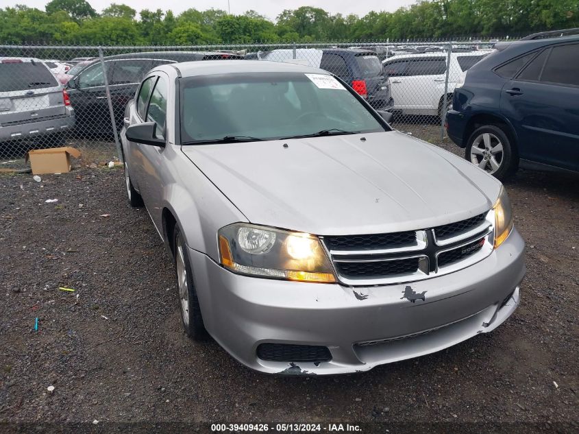 2013 Dodge Avenger Se VIN: 1C3CDZAB6DN681218 Lot: 39409426