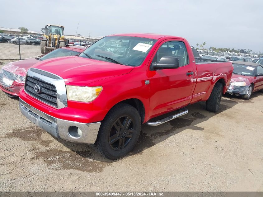 2007 Toyota Tundra Base 4.7L V8 VIN: 5TFMT52167X002283 Lot: 39409447