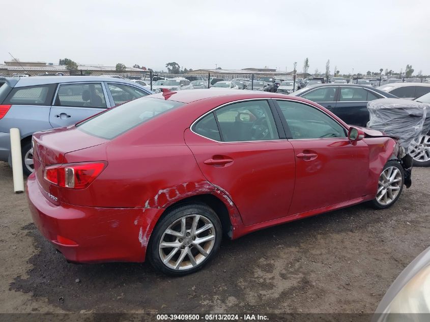 2011 Lexus Is 350 VIN: JTHCE5C28B5001880 Lot: 39409500