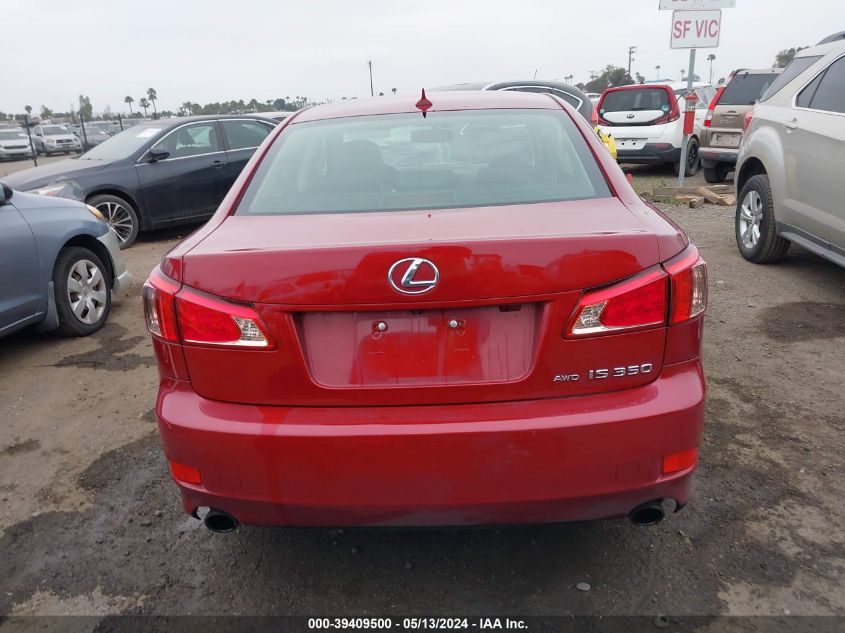 2011 Lexus Is 350 VIN: JTHCE5C28B5001880 Lot: 39409500