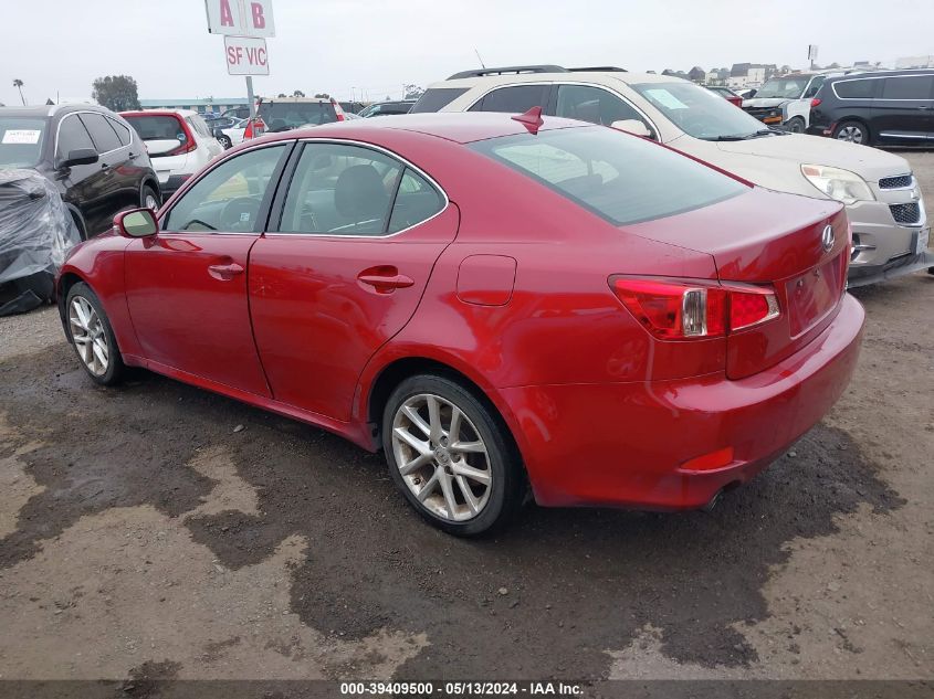 2011 Lexus Is 350 VIN: JTHCE5C28B5001880 Lot: 39409500