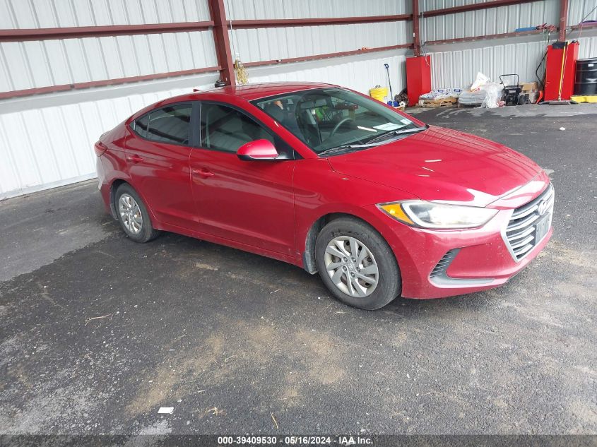 2017 Hyundai Elantra Se VIN: KMHD74LF4HU060593 Lot: 39409530