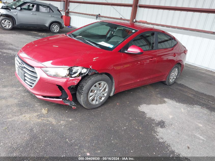 2017 Hyundai Elantra Se VIN: KMHD74LF4HU060593 Lot: 39409530