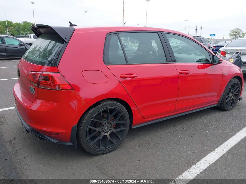 2017 Volkswagen Golf Gti Autobahn 4-Door/S 4-Door/Se 4-Door/Sport 4-Door VIN: 3VW4T7AU8HM071455 Lot: 39409574