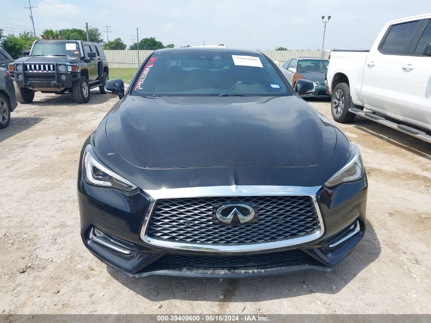 2017 Infiniti Q60 3.0T Red Sport 400 VIN: JN1FV7ELXHM701854 Lot: 39409600