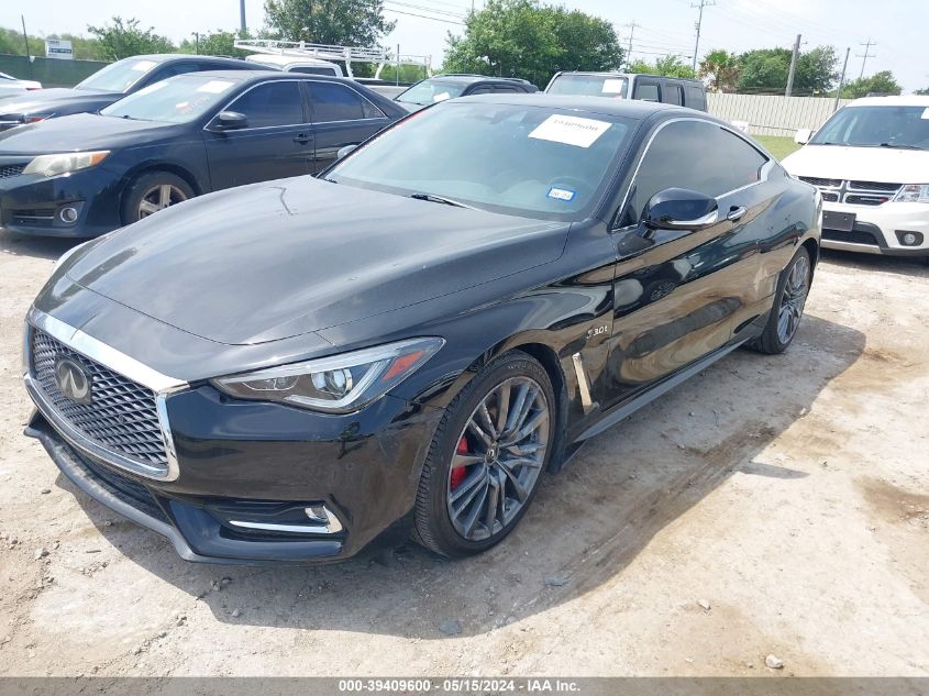 2017 Infiniti Q60 3.0T Red Sport 400 VIN: JN1FV7ELXHM701854 Lot: 39409600