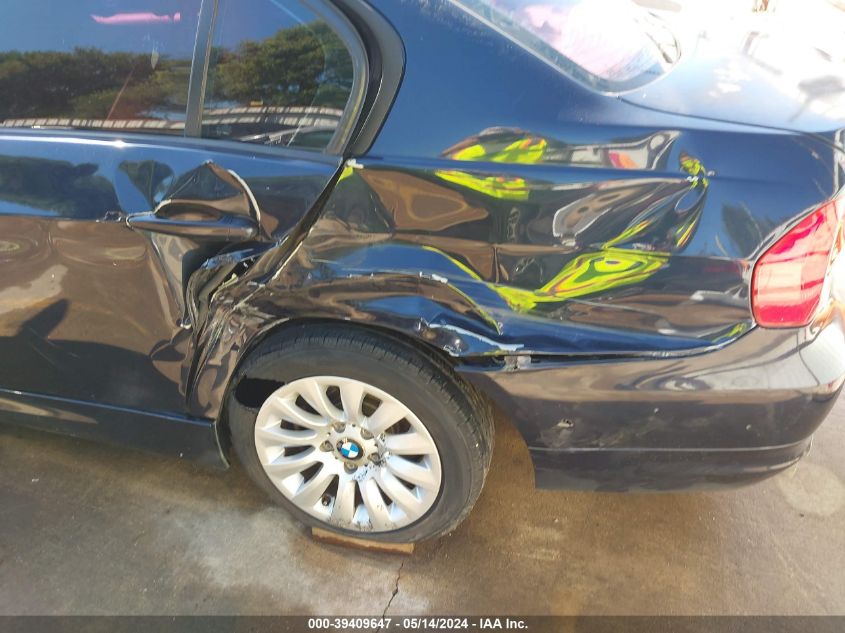 2009 BMW 328I VIN: WBAPH77549NM27390 Lot: 39409647