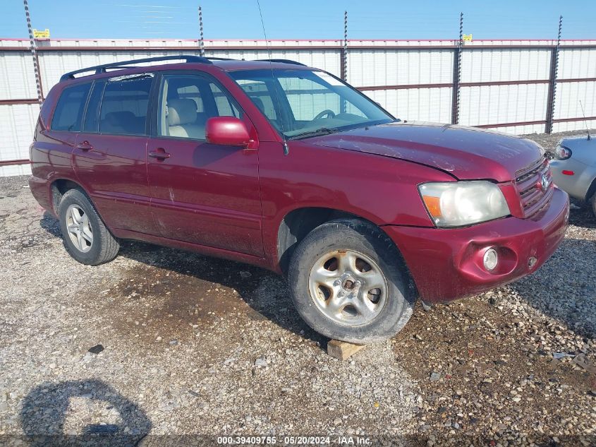 2004 Toyota Highlander VIN: JTEGD21A740094689 Lot: 39409755