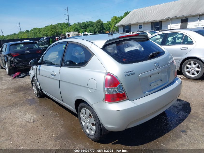 2010 Hyundai Accent Gs VIN: KMHCM3AC2AU160463 Lot: 39409770