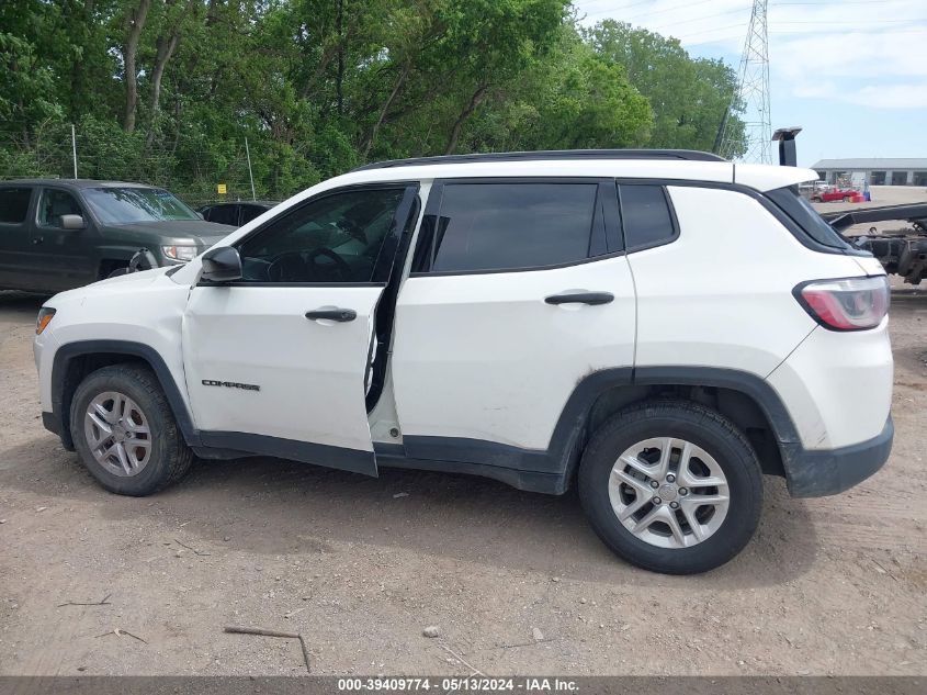 2018 Jeep Compass Sport Fwd VIN: 3C4NJCABXJT136970 Lot: 39409774