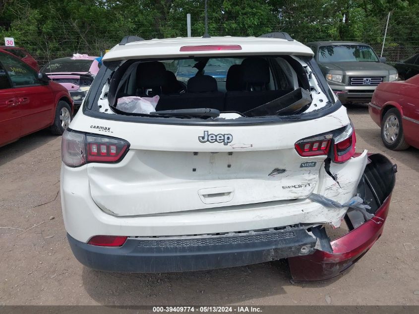 2018 Jeep Compass Sport Fwd VIN: 3C4NJCABXJT136970 Lot: 39409774