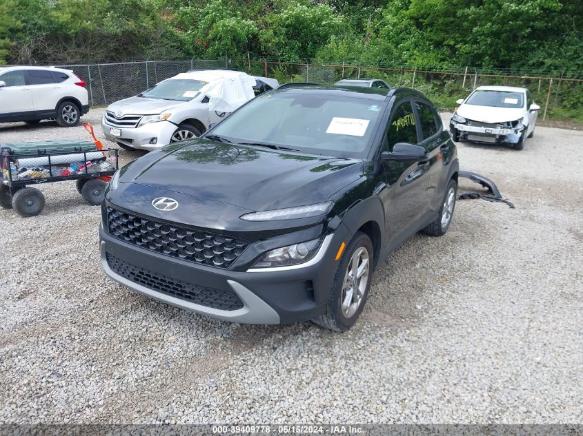 2022 Hyundai Kona Sel VIN: KM8K62AB5NU876612 Lot: 39409778