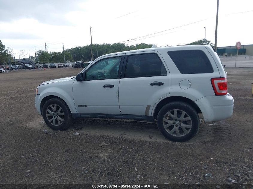 2008 Ford Escape Xls/Xls Manual VIN: 1FMCU02ZX8KA29630 Lot: 39409794