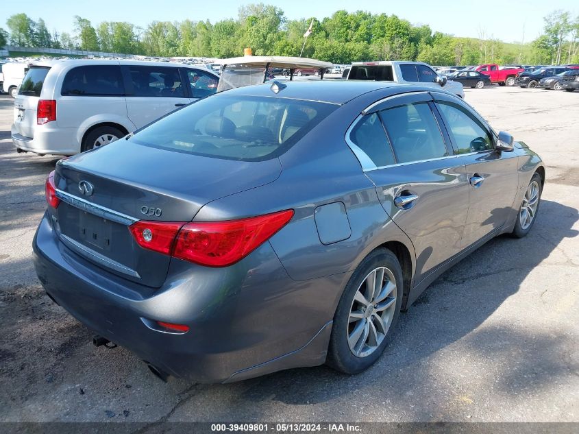 2016 Infiniti Q50 3.0T Premium VIN: JN1EV7AR9GM346650 Lot: 39409801